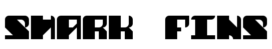 Shark Fins Font Image