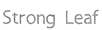 Strong Leaf Font Image