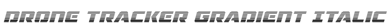 Drone Tracker Gradient Italic Font Image