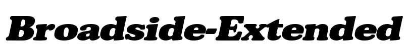 Broadside-Extended Font Image