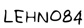 LEHN084 Font Image