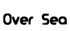 Over Sea Font Image