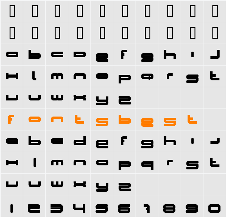 JI-Potted Character Map