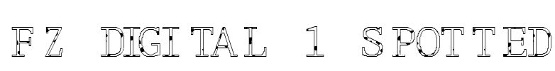 FZ DIGITAL 1 SPOTTED Font Image