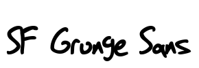 SF Grunge Sans Font Image
