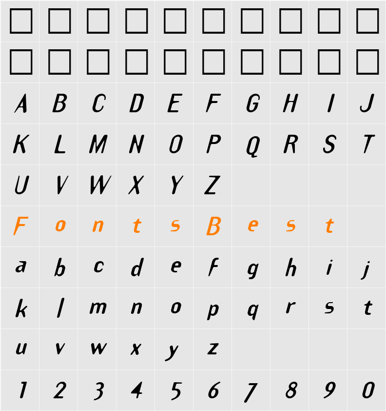 Draft Plate Black Character Map