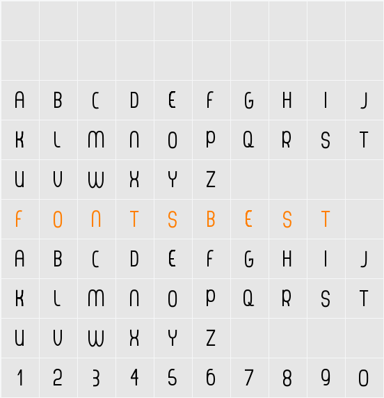 Thorup Sans Small Caps Character Map