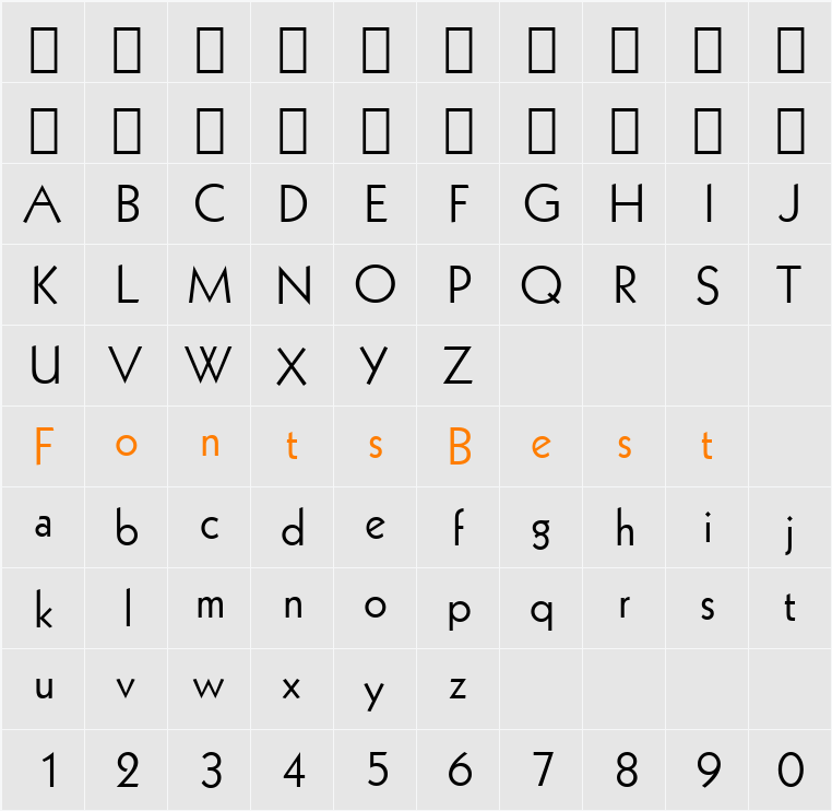 058-CAI978 Character Map