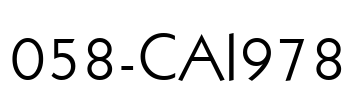 058-CAI978 Font Image