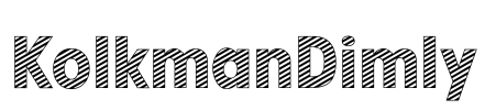 KolkmanDimly Font Image