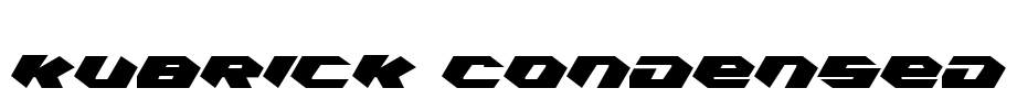 Kubrick Condensed Font Image