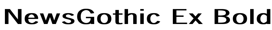 NewsGothic Ex Bold