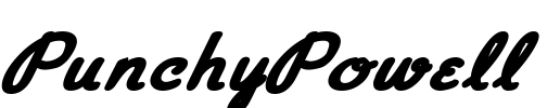 PunchyPowell Font Image