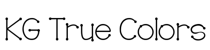 KG True Colors Font Image