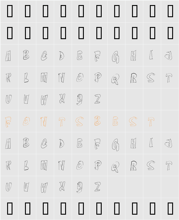 On The Edge Character Map