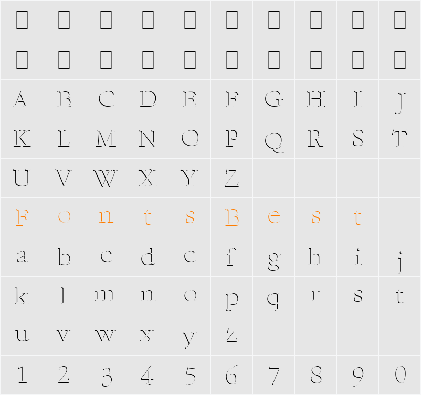 Indent Character Map