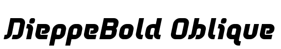 DieppeBold Oblique Font Image