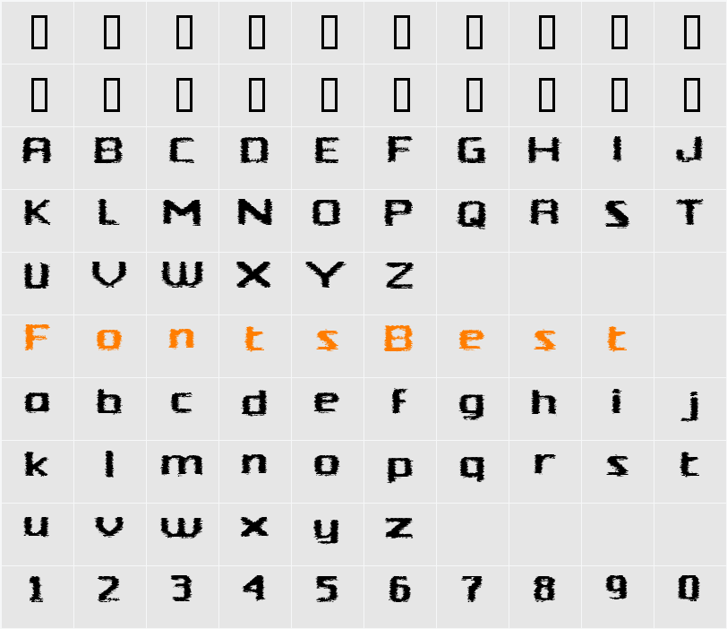 JI-Sledge Character Map