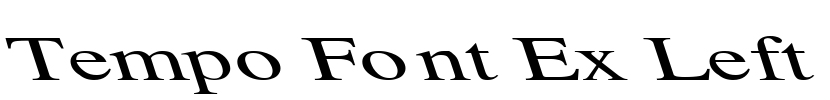 Tempo Font Ex Left Font Image