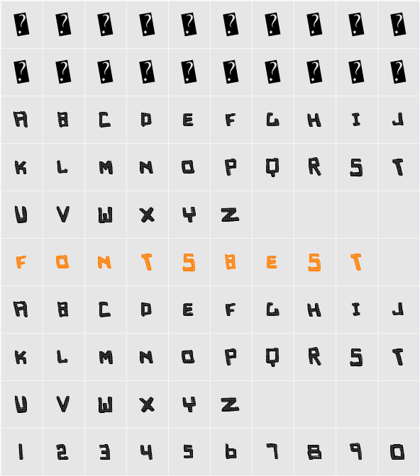 EmpireCaps Character Map