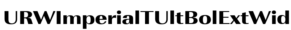 URWImperialTUltBolExtWid Font Image
