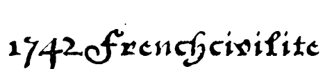 1742Frenchcivilite