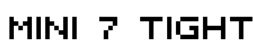 MINI 7 Tight Font Image