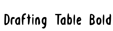 Drafting Table Bold Font Image
