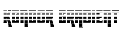 Kondor Gradient Font Image