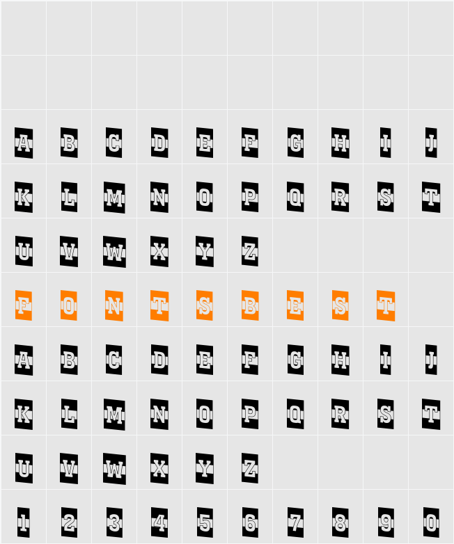 a_KenaCmB&WDn Character Map