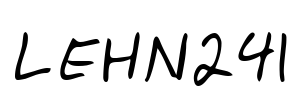 LEHN241 Font Image