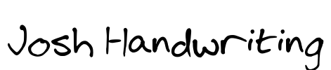 Josh Handwriting