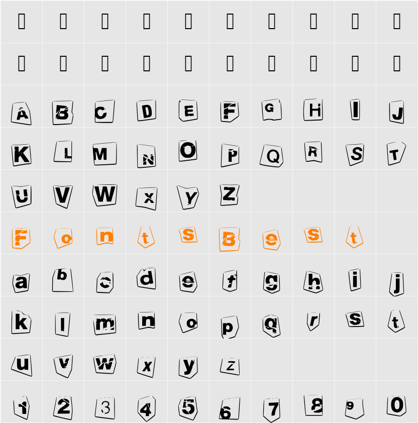 tengo a tus hijos Character Map