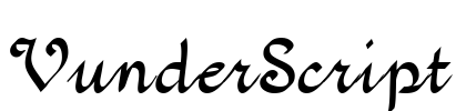 VunderScript Font Image