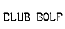 club golf Font Image