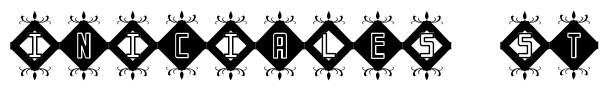InIcIaLeS St Font Image