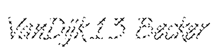 VanDijk13 Becker Font Image