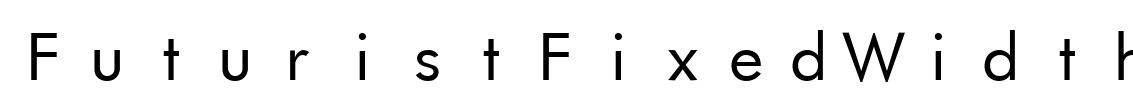 FuturistFixedWidth Font Image