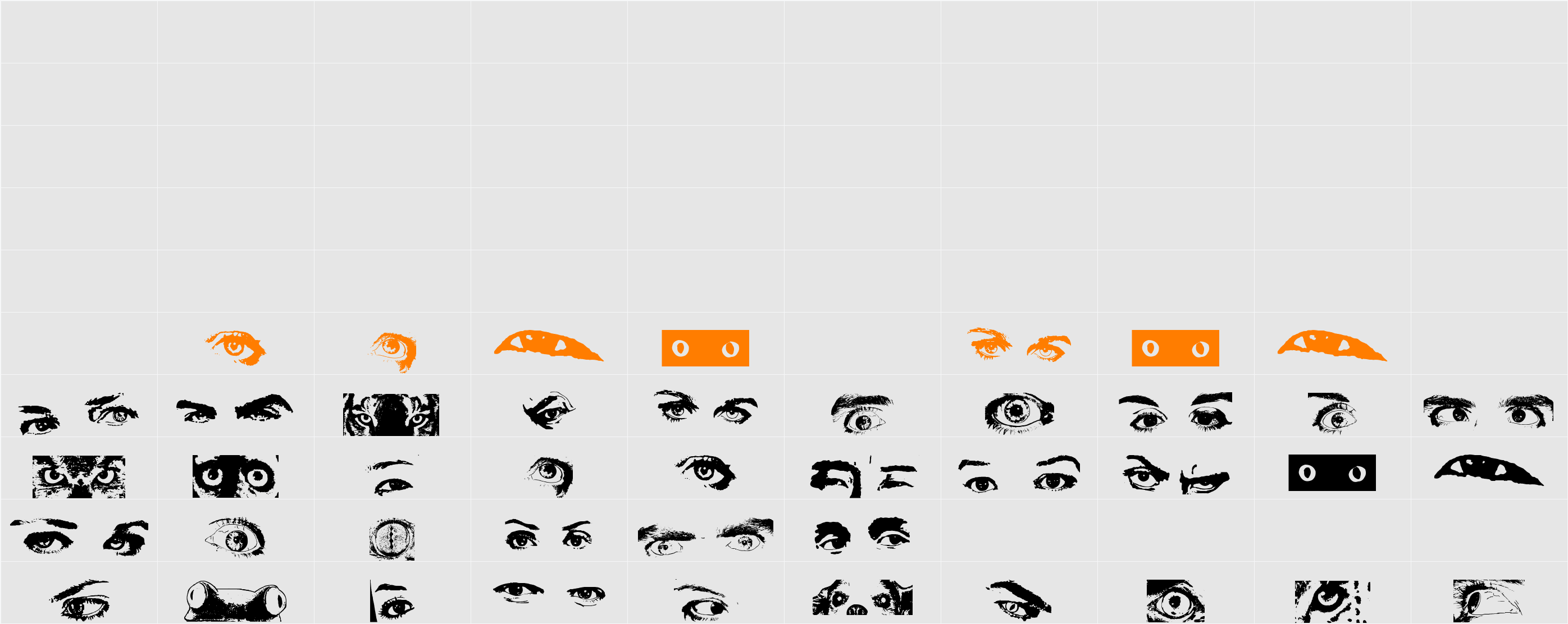 Eye Spy Character Map