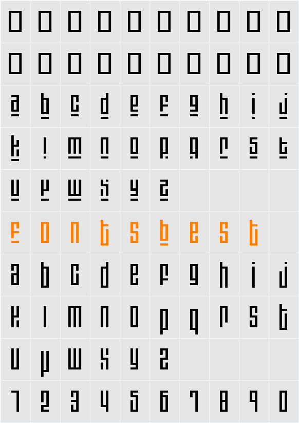 Blackout3 plus1 Character Map