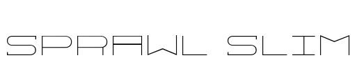 Sprawl Slim Font Image