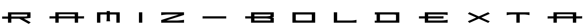 Ramiz-BoldExtA Font Image