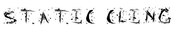 Static Cling Font Image