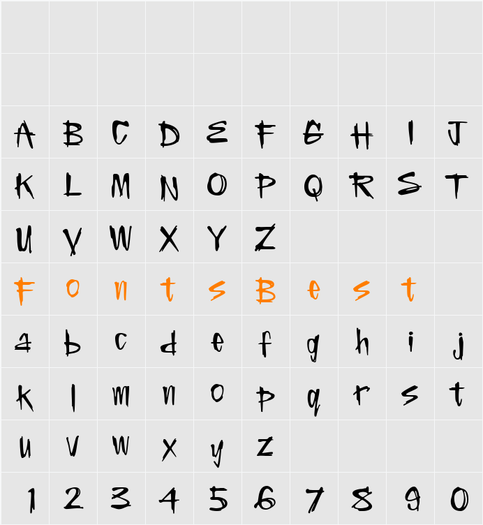 ElNio Character Map