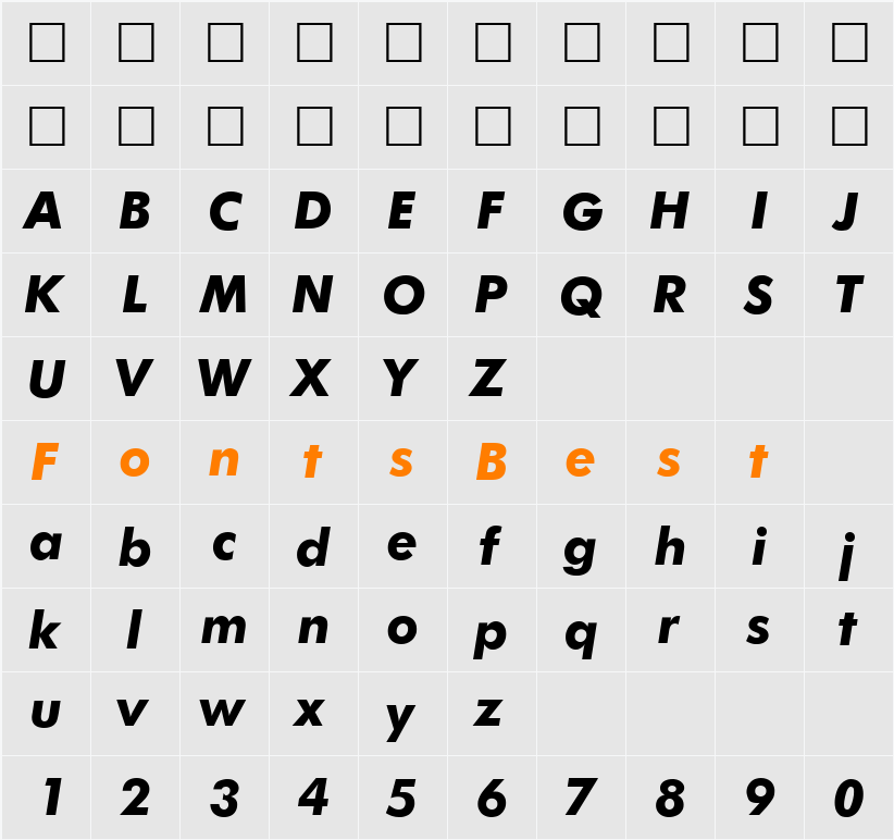 Futuri Black Character Map