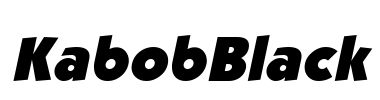 KabobBlack Font Image