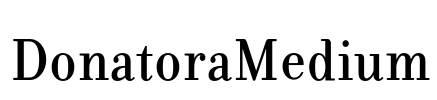 DonatoraMedium Font Image