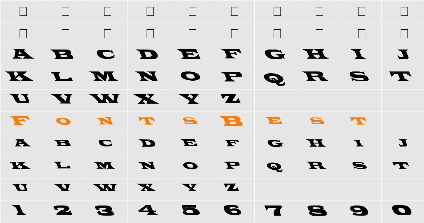 Poncho Via Leftified Character Map