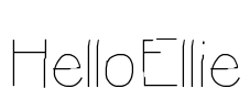 HelloEllie Font Image