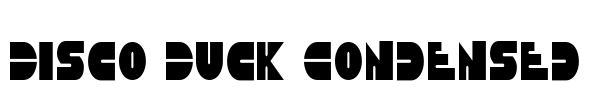 Disco Duck Condensed Font Image